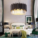 Modern black & gold decorbites crystal chandelier for bedroom