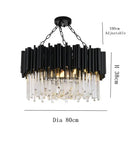 Modern black & gold decorbites crystal chandelier for bedroom