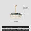 Modern blue & gold decorbites crystal chandelier dining room light