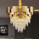 DecorBites™ Crystal Chandelier: Modern Luxury Lighting for Living Room, Dining, and Bedroom