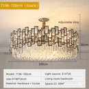 DecorBites™ Crystal Chandelier: Modern Luxury Lighting for Living Room, Bedroom, Kitchen