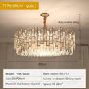 DecorBites™ Crystal Chandelier: Modern Luxury Lighting for Living Room, Bedroom, Kitchen