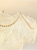 Modern gold decorbites crystal chandelier for living room glass leaf