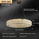 DecorBites™ Crystal Chandelier: Modern Luxury Lighting for Living Room, Restaurant, and Villa