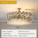 DecorBites™ Crystal Chandelier: Modern Luxury Lighting for Living Room, Bedroom, Kitchen