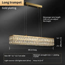 DecorBites™ Crystal Chandelier: Modern Luxury Lighting for Living Room, Restaurant, and Villa