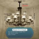 Modern gold geometric decorbites crystal chandelier living room light