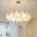 Modern white and gold decorbites crystal chandelier bedroom light