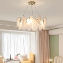 Modern white and gold decorbites crystal chandelier bedroom light