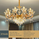 DecorBites™ Crystal Chandelier Pendant for Villa Duplex, Hotel Lobby, European Décor