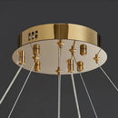 Modern blue & amber crystal chandelier pendant dining room light