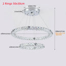 Modern chrome multi tier crystal chandelier dining room pendant light