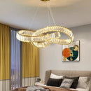DecorBites™ Crystal Chandelier Pendant Lamp for Modern Home Dining Room Living Room Lighting
