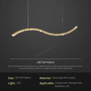 Modern gold infinity crystal chandelier pendant lamp living room
