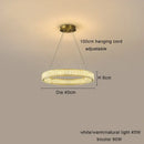 Modern gold interlocking ring decorbites crystal chandelier living room