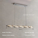 Modern gold spiral crystal chandelier pendant light dining room