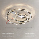 Modern gold spiral crystal chandelier pendant light dining room