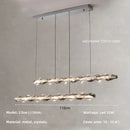 Modern gold spiral crystal chandelier pendant light dining room