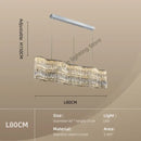 DecorBites™ Crystal Chandelier Pendant Light, Elegant Hanging Lamp Fixture