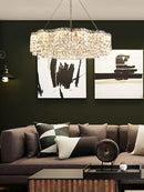 DecorBites™ Crystal Chandelier Pendant Light, Elegant Hanging Lamp Fixture