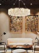 DecorBites™ Crystal Chandelier Pendant Light, Elegant Hanging Lamp Fixture