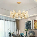 Modern gold crystal chandelier pendant light living room decor