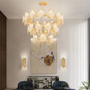 Modern gold crystal chandelier pendant light living room decor
