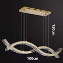 DecorBites™ Crystal Chandelier Pendant Light for Living and Dining Room Luxurious Ceiling Lighting