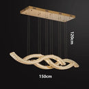 DecorBites™ Crystal Chandelier Pendant Light for Living and Dining Room Luxurious Ceiling Lighting