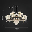 DecorBites™ Crystal Chandelier Pendant Light for Living and Dining Room Luxury Home Decor