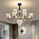 DecorBites™ Crystal Chandelier Pendant Light for Living and Dining Room Luxury Home Decor