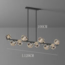 Modern gold crystal chandelier pendant light for dining room