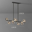 Modern gold crystal chandelier pendant light for dining room