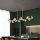 Modern gold crystal chandelier pendant light for dining room
