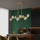 Modern gold crystal chandelier pendant light for dining room