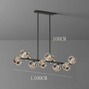 Modern gold crystal chandelier pendant light for dining room