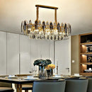 Modern gold crystal chandelier pendant light for living room