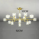 Luxury gold crystal chandelier pendant light for living room