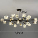 Luxury gold crystal chandelier pendant light for living room