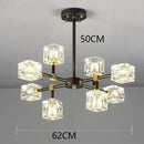 Luxury gold crystal chandelier pendant light for living room