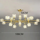 Luxury gold crystal chandelier pendant light for living room
