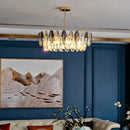 Modern gold crystal chandelier pendant light for living room