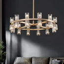 DecorBites™ Crystal Chandelier Pendant Light for Living Room Dining Room Ceiling Lighting