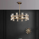 DecorBites™ Crystal Chandelier Pendant Light for Living Room Dining Room Ceiling Lighting