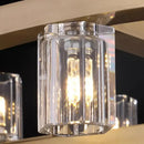 DecorBites™ Crystal Chandelier Pendant Light for Living Room Dining Room Ceiling Lighting