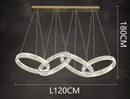 DecorBites™ Crystal Chandelier Pendant Light for Living Room Dining Room Ceiling Lighting