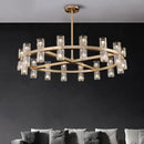 DecorBites™ Crystal Chandelier Pendant Light for Living Room Dining Room Ceiling Lighting