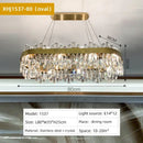 Modern gold crystal chandelier pendant light for living room