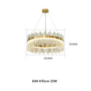 DecorBites™ Crystal Chandelier Pendant Light Modern Luxury Dining Room Bedroom Lamp