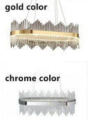 DecorBites™ Crystal Chandelier Pendant Light Modern Luxury Dining Room Bedroom Lamp